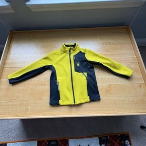 Spyder Kids Swim Jacket in Yellow and Black